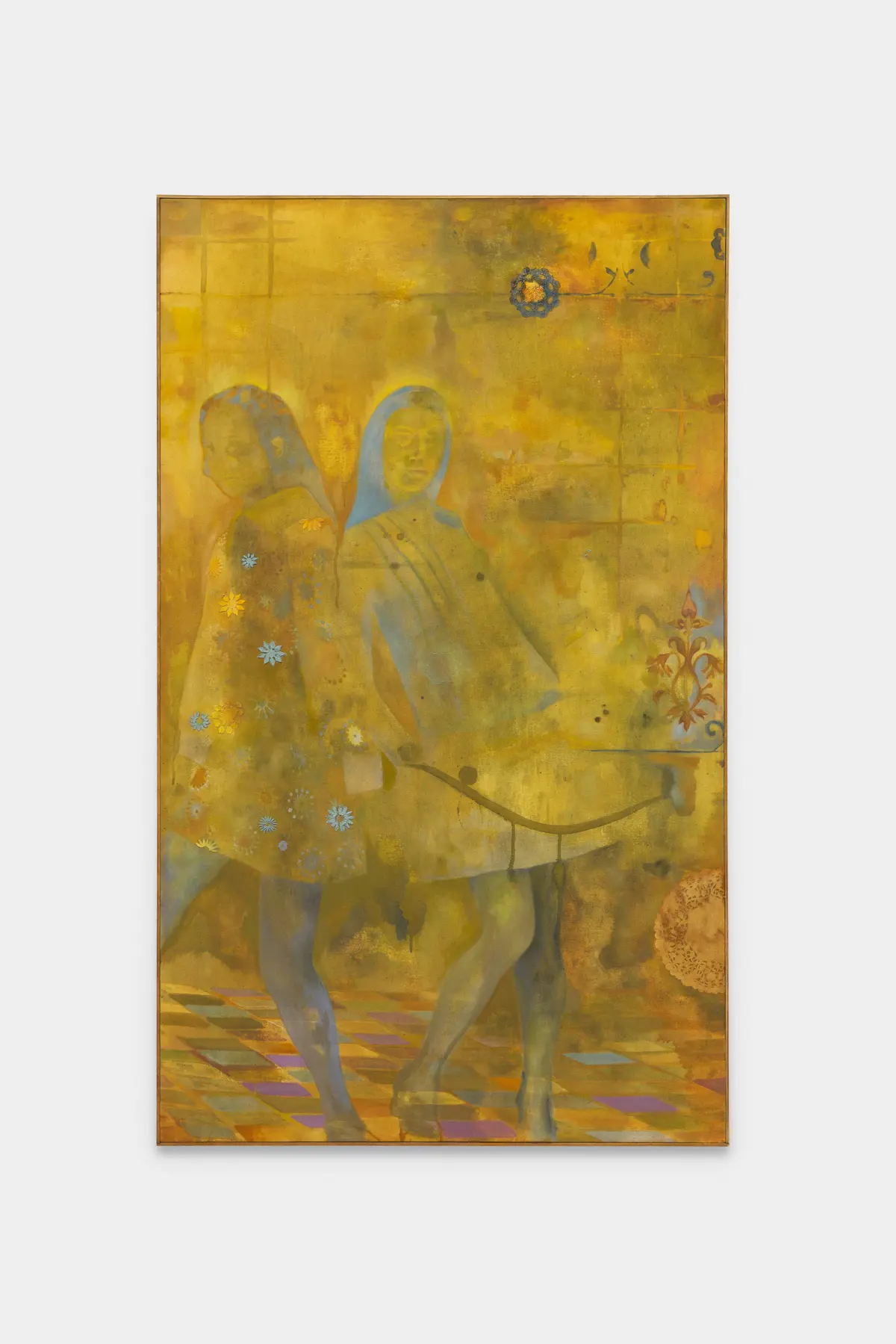 Alexandra Metcalf The Etiquette Of ….., 2025 Oil, Watercolour, On Canvas 150X90CM