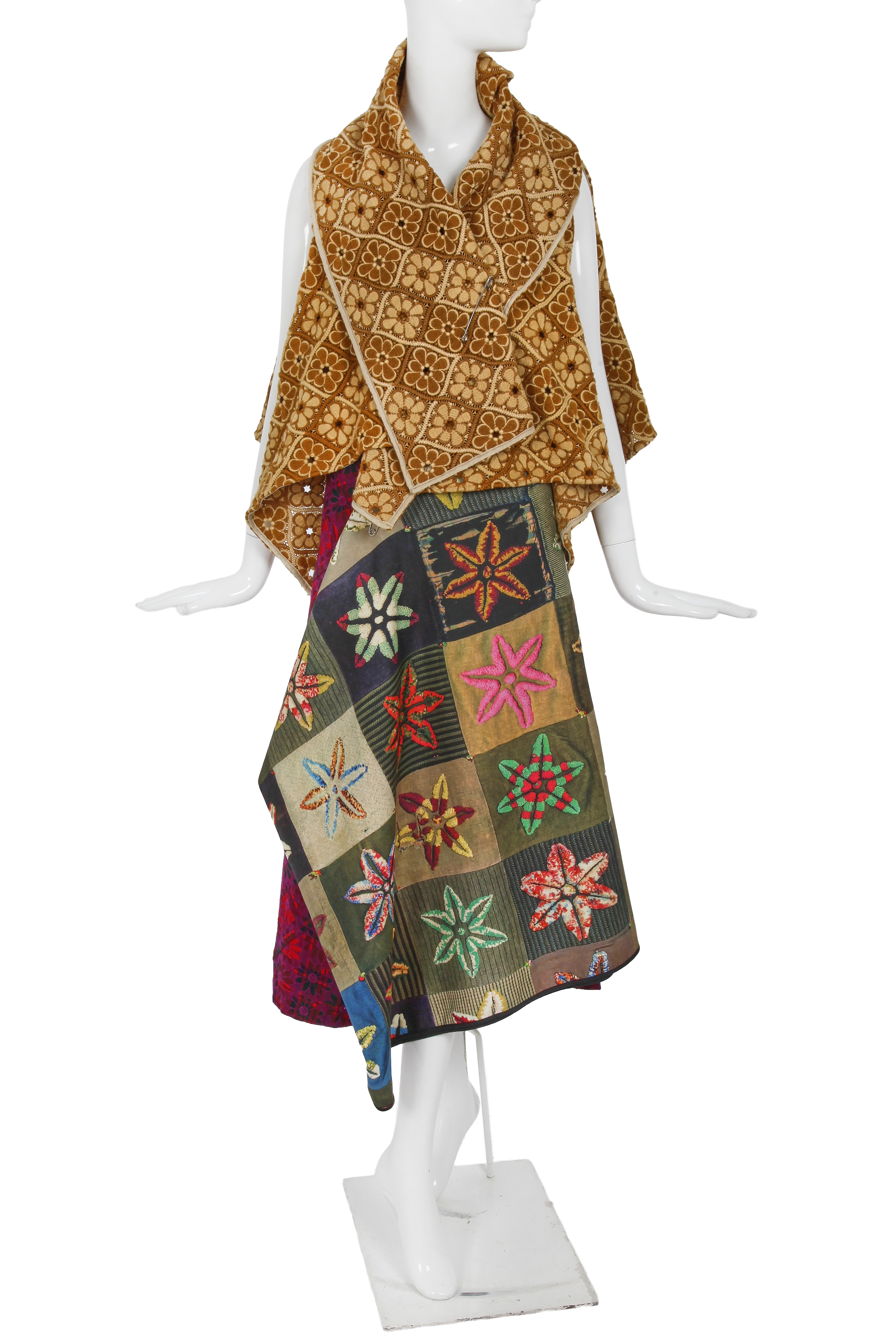 A Comme Des Garçons Embroidered And Printed Ensemble, ‘Transformed Glamour’ Collection, Autumn Winter 1999 2000