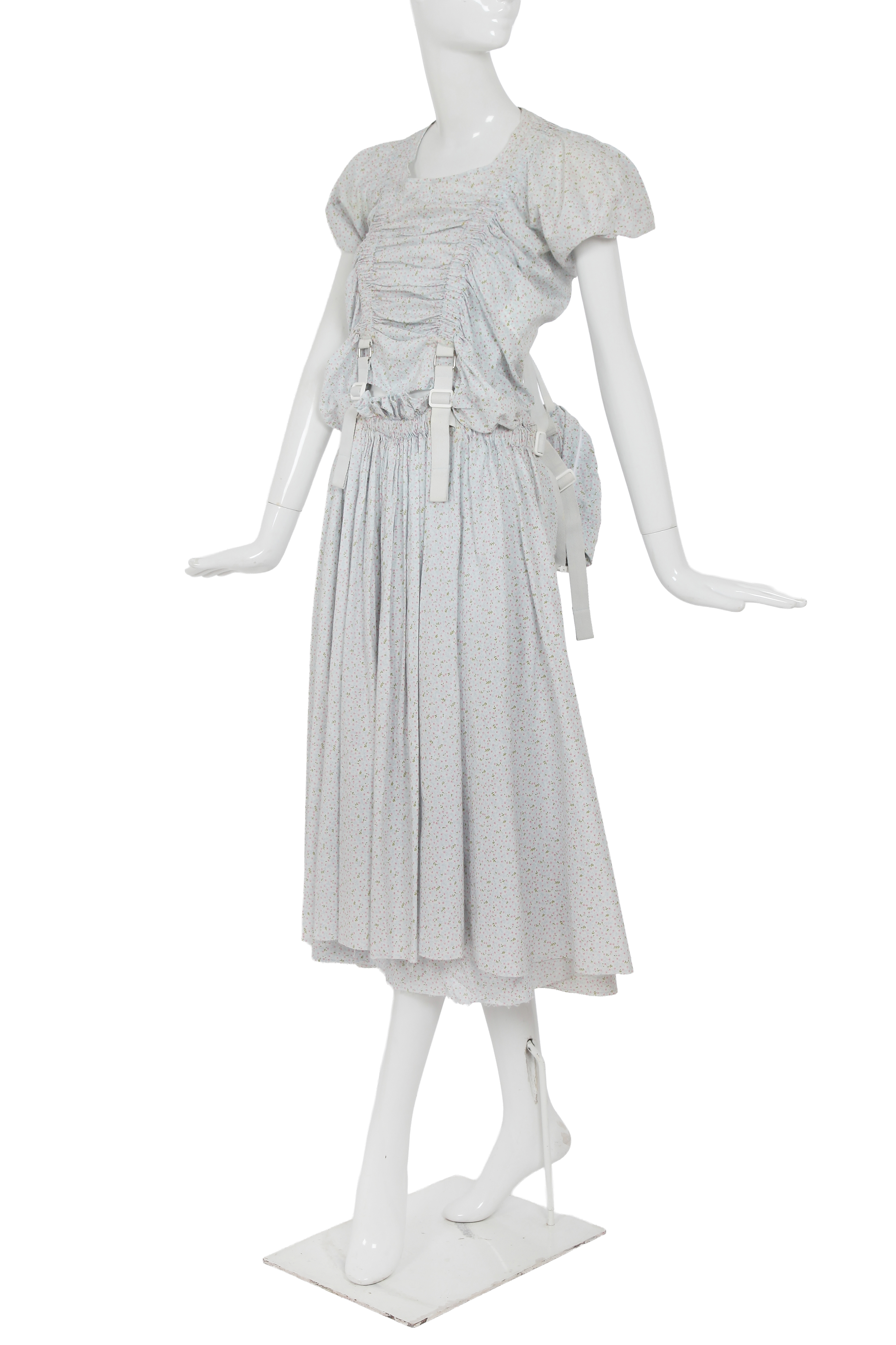 A Junya Watanabe Comme Des Garçons Printed Cotton Dress, Spring Summer 2003