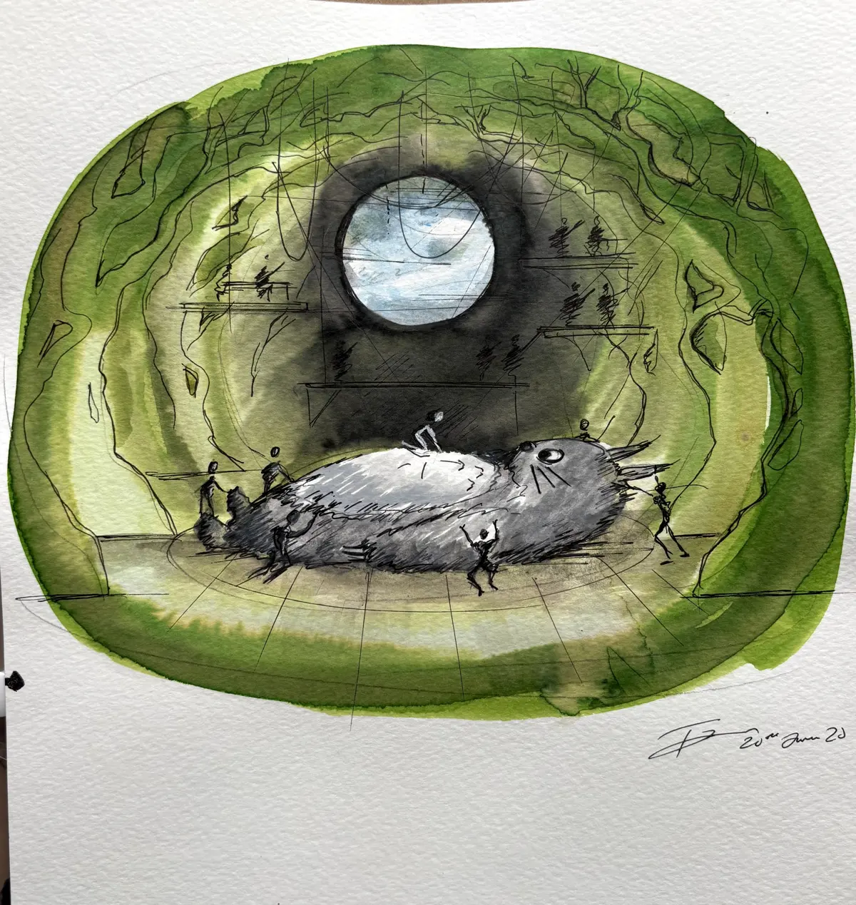 4. Tom Pye My Neighbour Totoro Sketch 4. Tom Pye My Neighbour Totoro Sketch